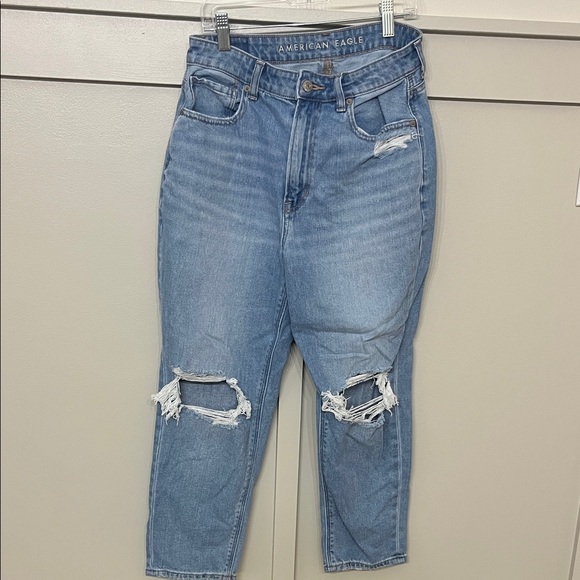American Eagle Outfitters Denim - American Eagle Outfitters Light Blue Straight Leg Jeans